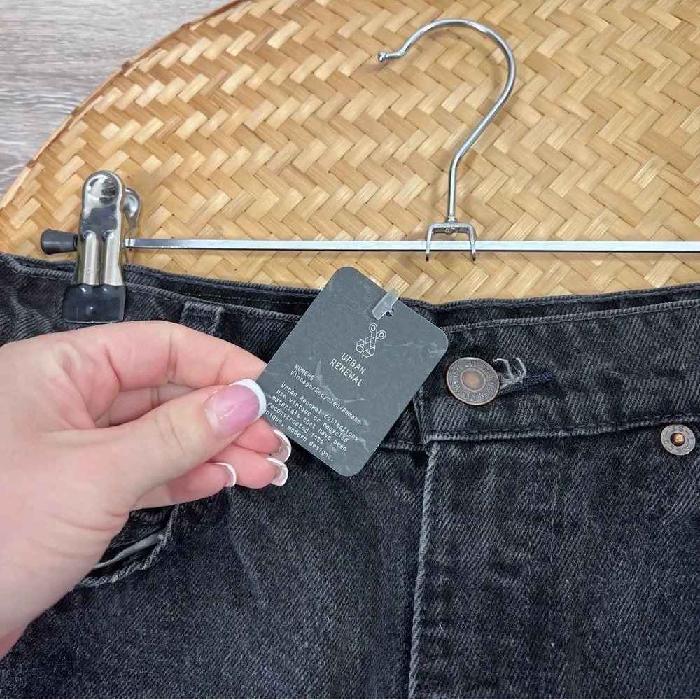 Nwt urban renewal Vintage Levi’s black Cut Off‎ Shorts